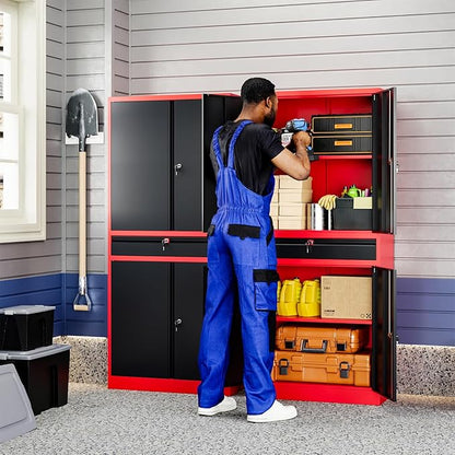 Yizosh Metal Garage Storage Cabinet - Image 2