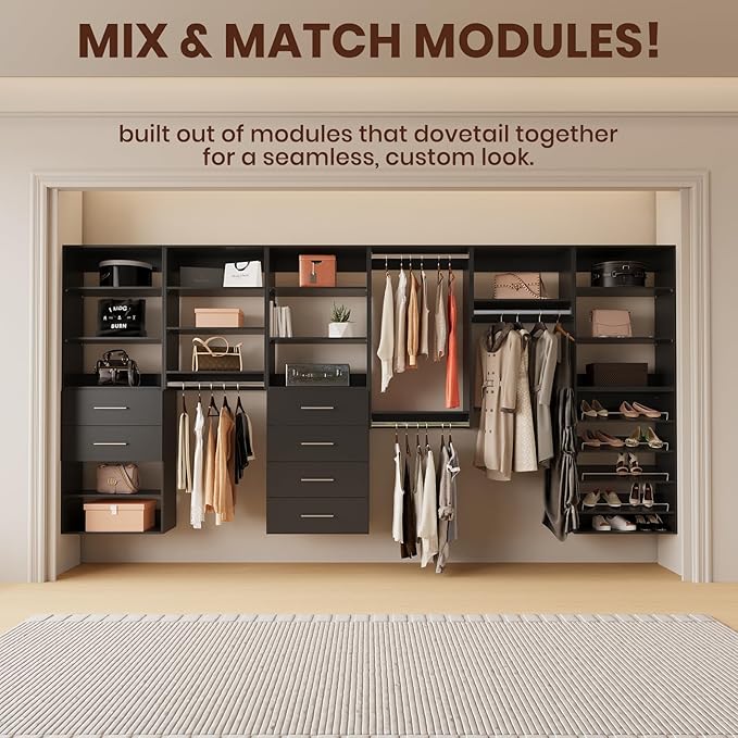 ROOMTEC Modular Closet System, Wooden Tower - Image 3