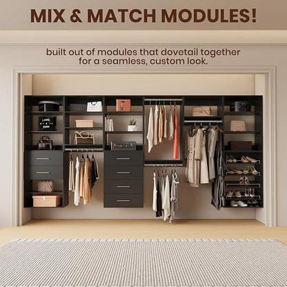 ROOMTEC Modular Closet System, Wooden Tower - Image 3