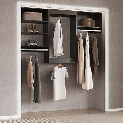 Modular Closet System, Wood Tower Closet Storage - Image 2