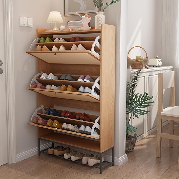 AVZEAR Narrow Shoe Storage Cabinet by AVZEAR