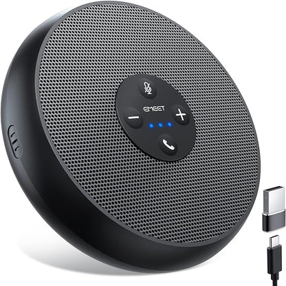EMEET USB Speakerphone, M1A Zoom Certified AI Mics 360°Voice Pickup USB Type by EMEET