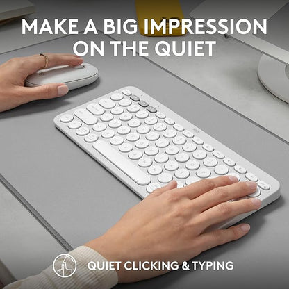 Logitech Pebble 2 Combo, Wireless Keyboard and Mouse, Quiet and Portable - Image 8