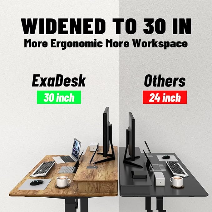 48 * 30 Inches Electric Standing Widened Desk Adjustable Height - Image 4