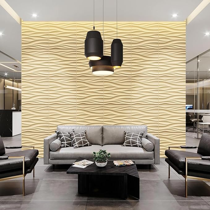 STICKGOO Wave Wall Panels for Interior Wall Decor, Light Oak 3D Wall Panels - Image 8