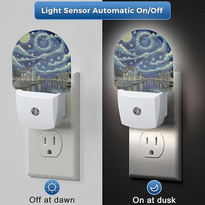 YESPOAK Night Light, Amsterdam at Night Night Lights Plug Into Wall - Image 3