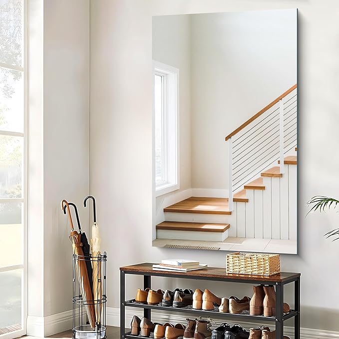 CILIBER Frameless Mirror, 60x36 Large Bathroom Mirrors - Image 9