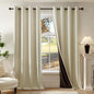 Beauoop 100% Blackout Curtains 63 Inch Long 2 Panels by Beauoop