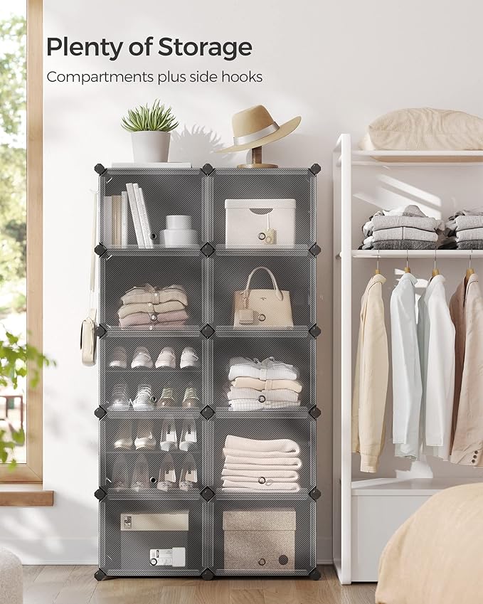 SONGMICS Shoe Rack Organizer, 10-Tier Shoe Storage Cabinet - Image 4