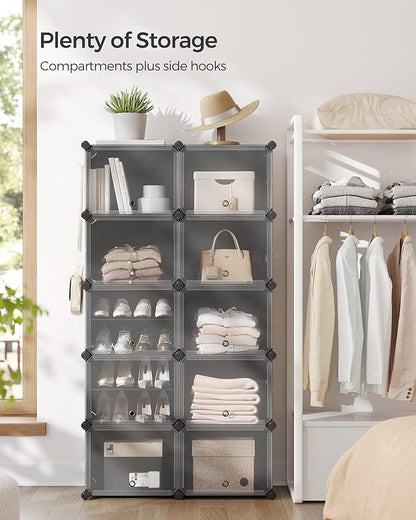SONGMICS Shoe Rack Organizer, 10-Tier Shoe Storage Cabinet - Image 4