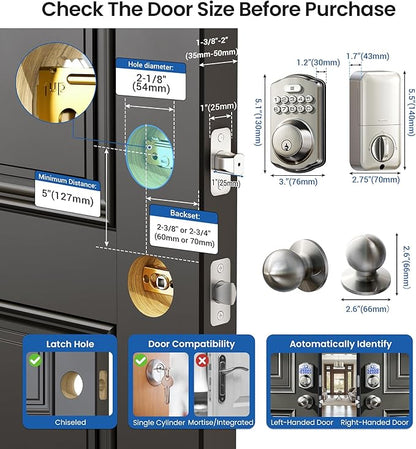 Veise Keyless Entry Door Lock - Image 8