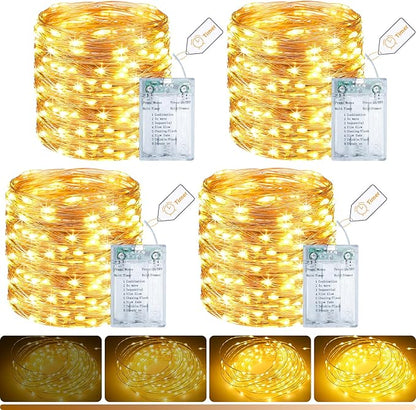 litogo 4 Pack Fairy Lights Battery Operated by Litogo