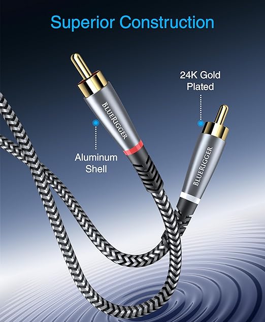 BlueRigger RCA Cable, 10FT- Compatible - Image 3