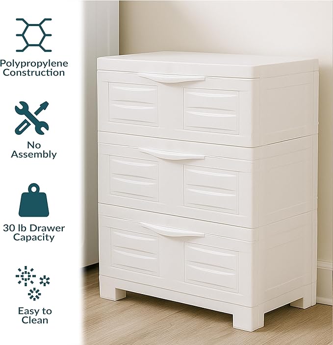 Sunnydaze 29.5" H 3-Tier Storage Cabinet - Image 6
