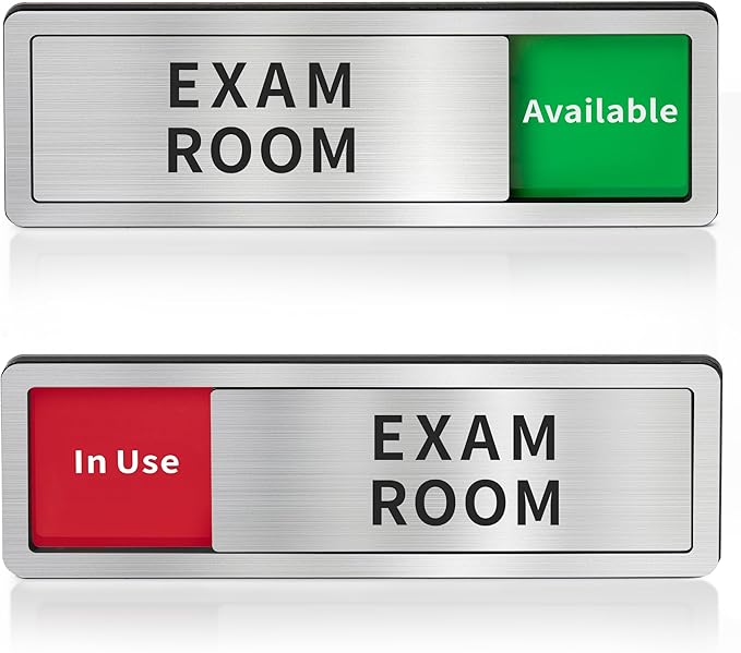 Exam Room Door Sign, Do Not Disturb- In Use/Available Slider Signs by Abudada