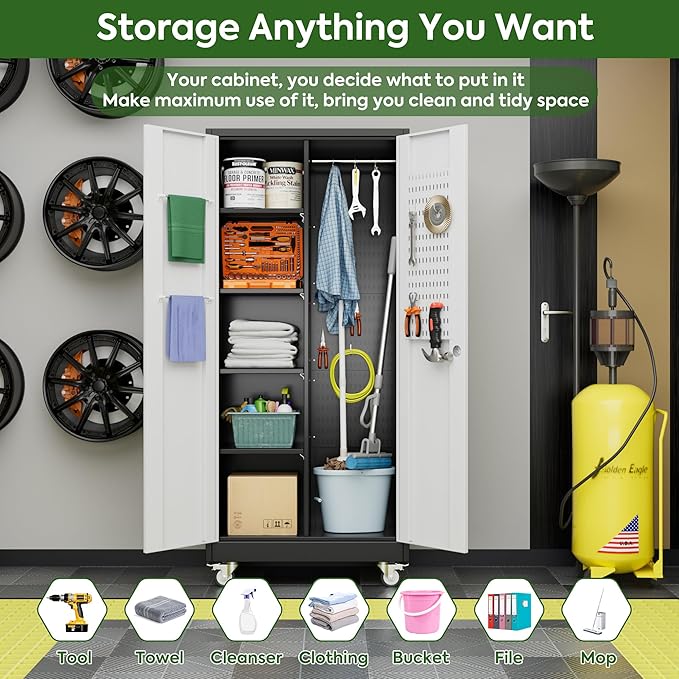 Broom Closet Storage Cabinet - Image 6