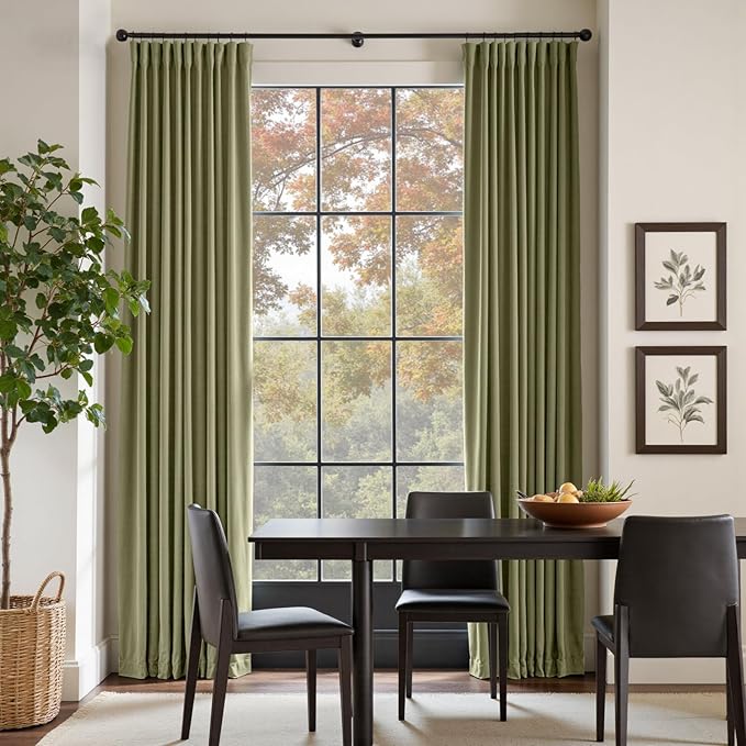 Lazzzy Green Blackout Velvet Curtains 96 Inches Long Thermal Insulated Room - Image 8