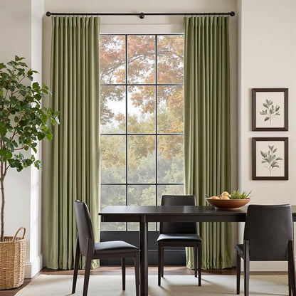 Lazzzy Green Blackout Velvet Curtains 96 Inches Long Thermal Insulated Room - Image 8