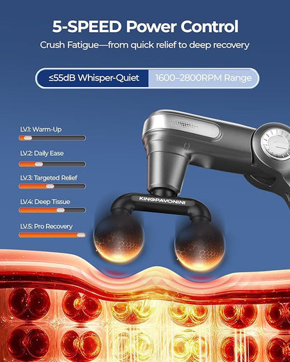 KingPavonini Foldable Massage Gun - Image 5