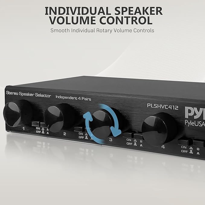 Pyle 4 Channel High Power Stereo Speaker Selector - Image 8