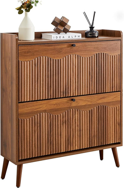 BERRYMERRY 31.5” Fluted Shoe Storage Cabinet by BERRYMERRYFURNITURE