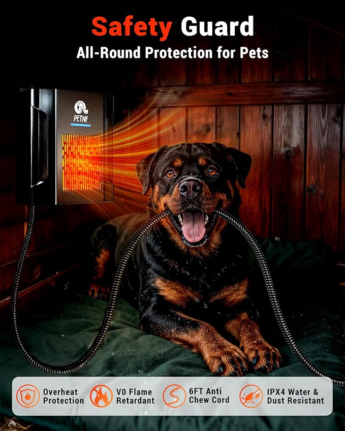 Dog House Heater – 45℉ to 113℉ Thermostat Controlled Pet House Heater - Image 3