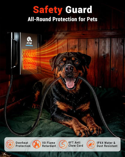 Dog House Heater – 45℉ to 113℉ Thermostat Controlled Pet House Heater - Image 3