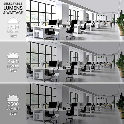 NUWATT 20 Pack 2x2 LED Flat Panel Lighting, Drop Ceiling Light Wattage - Image 4