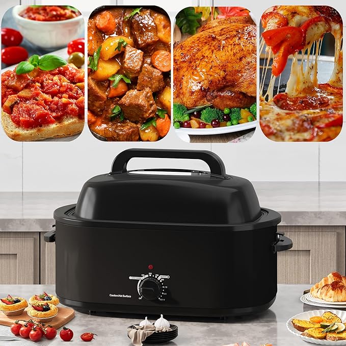 SUNVIVIPRO Roaster Oven 28 Quart, Electric Turkey Roaster - Image 6