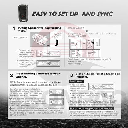 2 for Genie Garage Door Opener Remote G3T-R G3T-A G3T-BX - Image 9