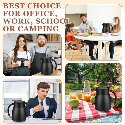 Norme 2 Pcs Thermal Coffee Carafe Insulated Stainless Steel Coffee Carafe - Image 6
