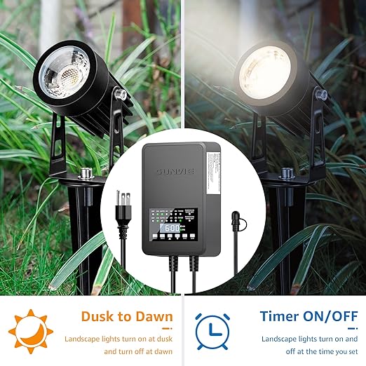 SUNVIE 200W Low Voltage Landscape Transformer - Image 4