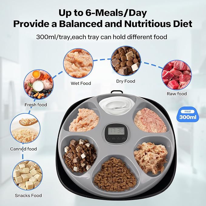 PetPrime 6-Meal Automatic Cat Feeder - Image 2