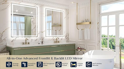 Keonjinn 44" x 36" Bathroom Mirror - Image 9