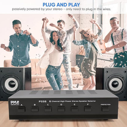 Pyle Home Premium New and Improved 6 Zone Channel Speaker Switch Selector - Image 5
