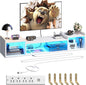 55.1"W Floating TV Stand with LED Lights & Power Outlets by Romorgniz