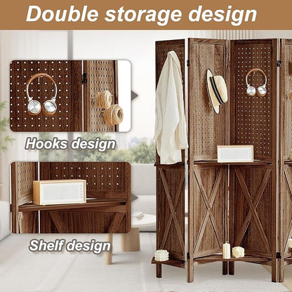 Aleesing 6 Panel Pegboard Display - Image 4