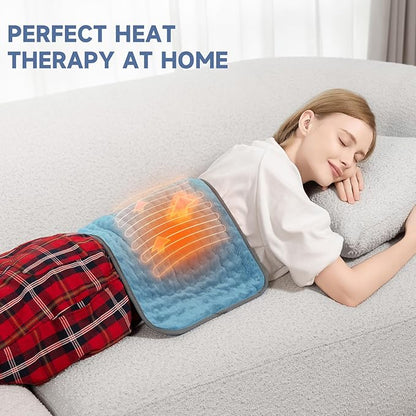 Electric Heating Pad for Back and Shoulder Pain Relief, Soft Heat Blanket - Image 5