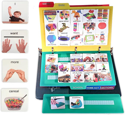 Visual Communication Book, 162 ASD Photo Picture Cards: Autism Language by Smile4Autism