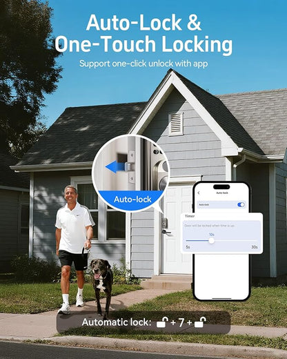 Smart Door Lock, Anybell Fingerprint Door Lock Keyless Entry - Image 6