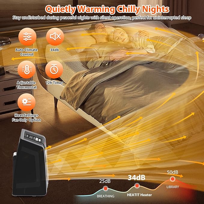 HEATIT Space Heater for Indoor, Digital Display - Image 7