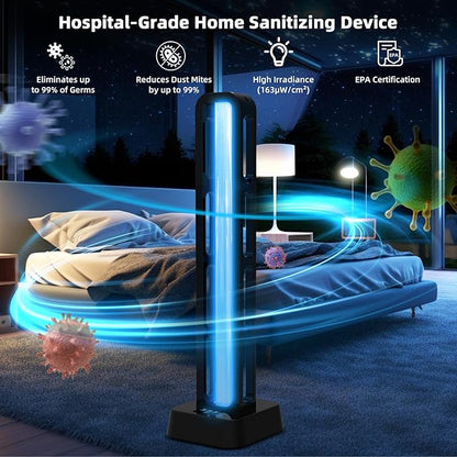 69W UV Light Sanitizer with Remote Control and 3 Timers – Home Disinfection - Image 6