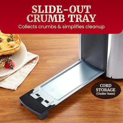 Elite Gourmet ECT3200 2-Slice, 1 Long Slot, Slim Toaster, 6 Toast Settings - Image 6