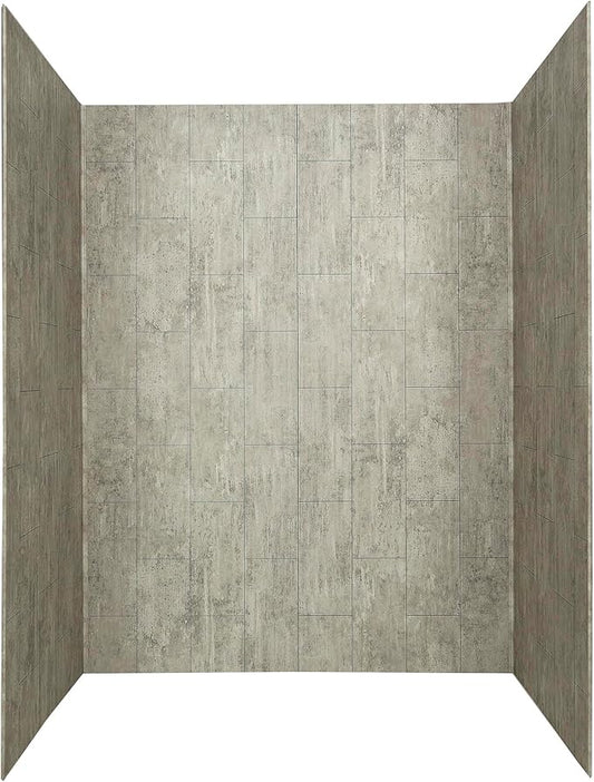 Palisade 78in x 60in x 32in Waterproof Vinyl Shower Surround Kit by PalisadeWallTilesandPlanks