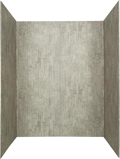 Palisade 78in x 60in x 30in Waterproof Vinyl Shower Surround Kit by PalisadeWallTilesandPlanks