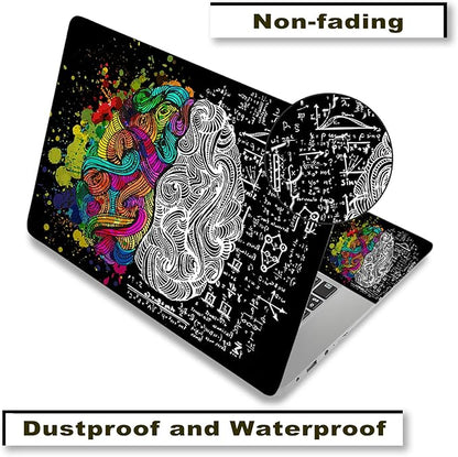 Laptop Skin Sticker Decal, Decorative Waterproof, Left & Right Brain - Image 3