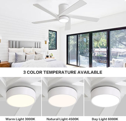 WINGBO 54 Inch Flush Mount DC Ceiling Fan - Image 5