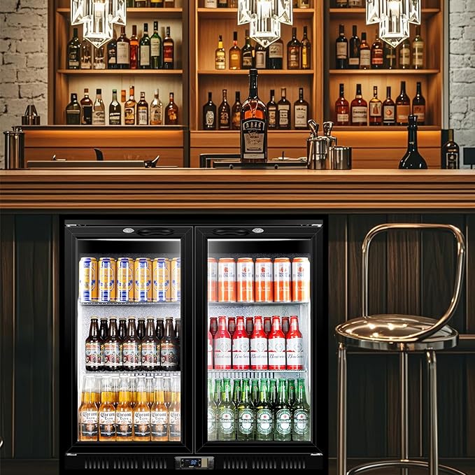 Tylza Back Bar Cooler With 2 Glass Doors, 200L Under Counter Back Bar - Image 8