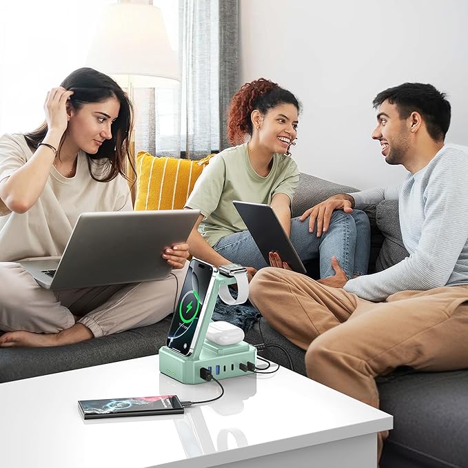 300W Charging Station for Multiple Devices Apple, Zutspzss 10 in 1 Wireless - Image 6