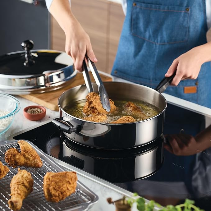 Farberware Classic Series Anniversary Edition Stainless Steel Sauté Pan and Lid - Image 2